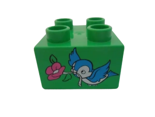 LEGO® DUPLO® KOSTKA 2X2 POTISK PTÁČEK