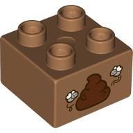 LEGO® DUPLO® KOSTKA 2X2 POTISK TRUS