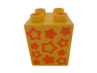 LEGO® DUPLO® KOSTKA 2X2 S POTISKEM HVĚZDY