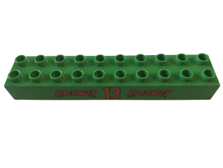LEGO® DUPLO® TRAVERZA 2X10 NOPŮ S POTISKEM RIPSLINGER