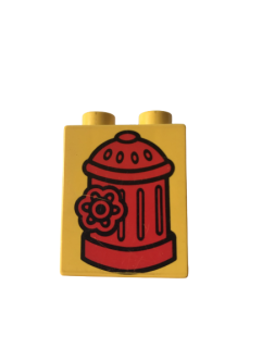 LEGO® DUPLO® KOSTKA 2X1 POTISK HYDRANT