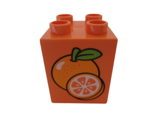 LEGO® DUPLO® KOSTKA S POTISKEM POMERANČ