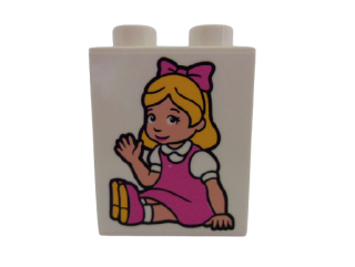 LEGO® DUPLO® KOSTKA 2X1 POTISK HOLČIČKA NEŠTOVICE