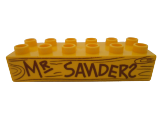 LEGO® DUPLO® KOSTKA S POTISKEM MR. SANDERS MEDVÍDEK PÚ