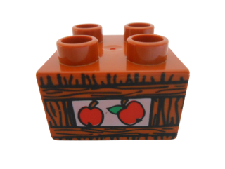 LEGO® DUPLO® KOSTKA S POTISKEM JABLÍČKA BEDNA 