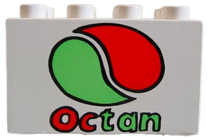LEGO® DUPLO® KOSTKA 2X4 VYSOKÁ S POTISKEM OCTAN