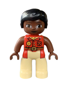 LEGO® DUPLO® FIGURKA ŽENA OŠETŘOVATELKA SAFARI MAMINKA