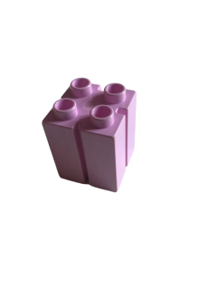LEGO® DUPLO® KOSTKA 2X2 NOPY S DRÁŽKOU