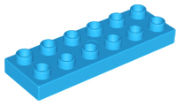 LEGO® DUPLO® KOSTKA TRAVERZKA NÍZKÁ 2x6 NOPY