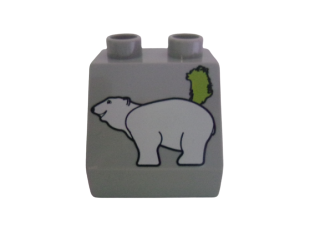 LEGO®DUPLO® KOSTKA S POTISKEM LEDNÍ MEDVĚD