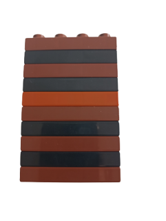 LEGO® DUPLO® KOSTKY TRAVERZY 2x4 NÍZKÉ - SADA 