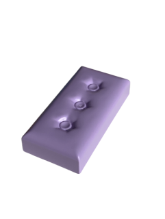 LEGO® DUPLO® NÍZKÁ KOSTKA 2X4 NOPY GAUČ POHOVKA