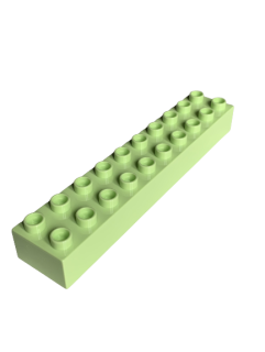 LEGO® DUPLO® KOSTKA TRAVERZA 2X10 VYSOKÁ