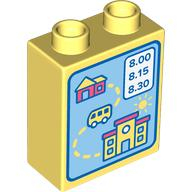 LEGO® DUPLO® ZNAČKA POTISK AUTOBUS ZASTÁVKA