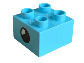 LEGO® DUPLO® KOSTKA 2X2 S POTISKEM OKO PUSINKA