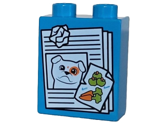 LEGO@ DUPLO@ KOSTKA POTISK RECYKLACE ODPADKY