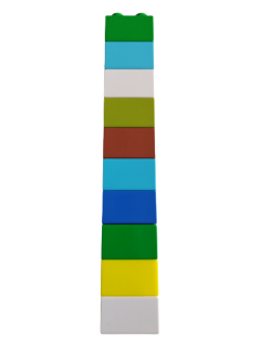 LEGO® DUPLO® SADA 10 KS KOSTEK 2X2 NOPY
