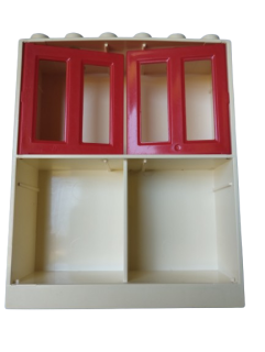 LEGO® DUPLO® STĚNA REGÁL SKŘÍŇ - ZAŽLOUTLÁ