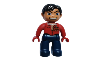 LEGO® DUPLO® FIGURKA MUŽ TATÍNEK VIP - ČERVENÉ RUCE