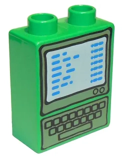 LEGO® DUPLO® KOSTKA 2X1 S POTISKEM POČÍTAČ