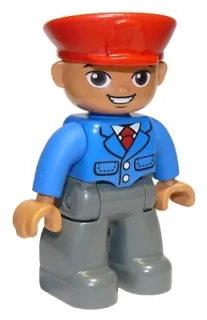 LEGO® DUPLO® FIGURKA MUŽ VÝPRAVČÍ, STROJVEDOUCÍ