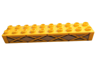 LEGO® DUPLO®TRAVERZA KOSTKA 2X10 S POTISKEM