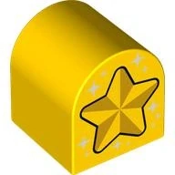 LEGO®DUPLO® KOSTKA S POTISKEM VÁNOČNÍ HVĚZDA