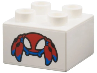 LEGO® DUPLO® KOSTKA 2X2 POTISK PAVOUK SPIDERMAN