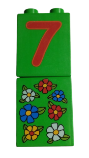 LEGO® DUPLO® KOSTKA 2x2 S POTISKEM KYTKY + 7