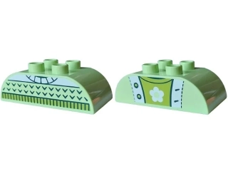 LEGO® DUPLO® KOSTKA OBLÁ 2X4 S POTISKEM - 1 KUS!!!