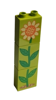 LEGO® DUPLO® KOSTKA 2X1 S POTISKEM SLUNEČNICE