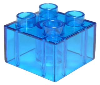 LEGO® DUPLO® PRŮHLEDNÁ KOSTKA 2X2 NOPY
