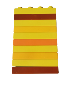 LEGO® DUPLO® KOSTKY TRAVERZY 2x4 NÍZKÉ - SADA 