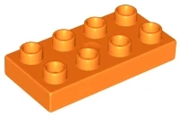 LEGO® DUPLO® KOSTKA TRAVERZKA 2x4 NÍZKÁ