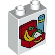 LEGO® DUPLO® KOSTKA 2X1 POTISK SVAČINA