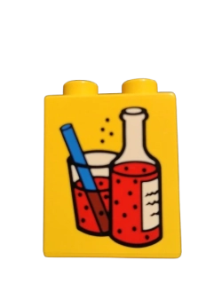 LEGO® DUPLO® KOSTKA 2X1 POTISK LIMONÁDA