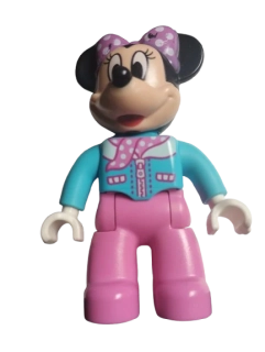 LEGO® DUPLO® FIGURKA ŽENA MINNIE MOUSE ZE SETU 10830 - MAŠLE VIZ FOT A POPIS