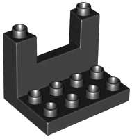 LEGO® DUPLO® HRADBA OCHOZ CIMBUŘÍ ČERNÉ