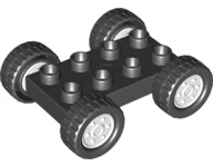 LEGO® DUPLO® PODVOZEK  - BÍLÉ STŘEDY KOL