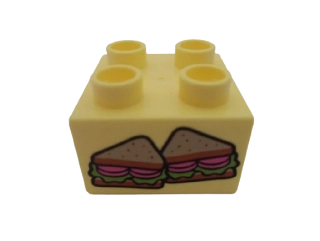 DÁREK Č.96999 - DUPLO® KOSTKA 2X2 POTISK SENDVIČ