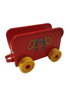 LEGO® DUPLO® ČERVENÉ AUTO PŘÍVĚS PRO KONĚ 