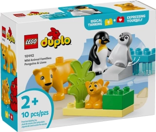 LEGO® DUPLO® 10442 RODINKY DIVOKÝCH ZVÍŘAT TUČNÁCI A LVI