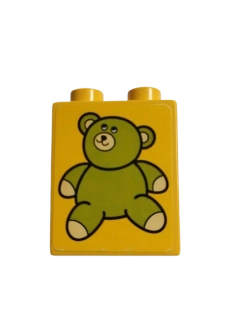 LEGO® DUPLO® KOSTKA 2X1 S POLEPKOU MEDVÍDEK