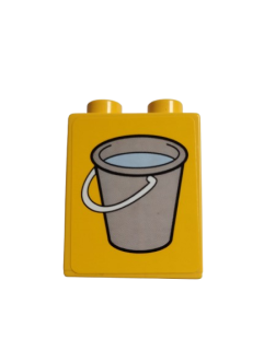 LEGO® DUPLO® KOSTKA 2X1 S POLEPKOU KBELÍK KÝBL KYBLÍK