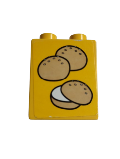 LEGO® DUPLO® KOSTKA 2X1 S POLEPKOU PEČIVO BULKY HOUSKY