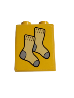 LEGO® DUPLO® KOSTKA 2X1 S POLEPKOU PONOŽKY