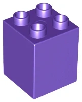 LEGO® DUPLO® KOSTKA 2X2 NOPY VYSOKÁ