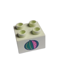 LEGO® DUPLO® KOSTKA 2X2 S POTISKEM MELOUN