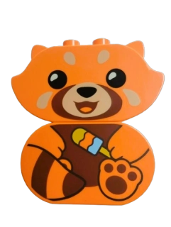 LEGO® DUPLO® KOSTKY S POTISKEM PANDA ČERVENÁ