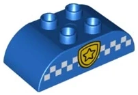 LEGO® DUPLO® KOSTKA OBLÁ 2X4 POTISK POLICIE